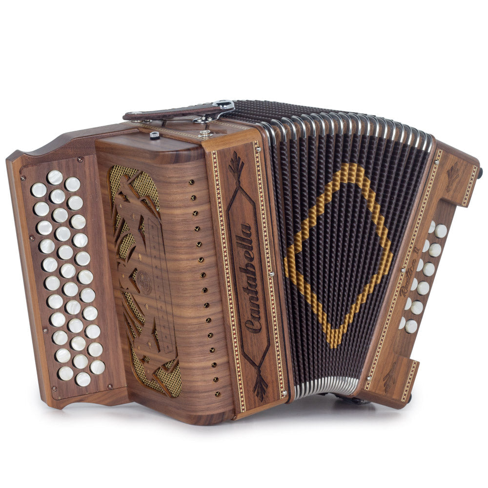 Cantabella Rustica II Accordion No Switch EAD Wood with Gold Grill