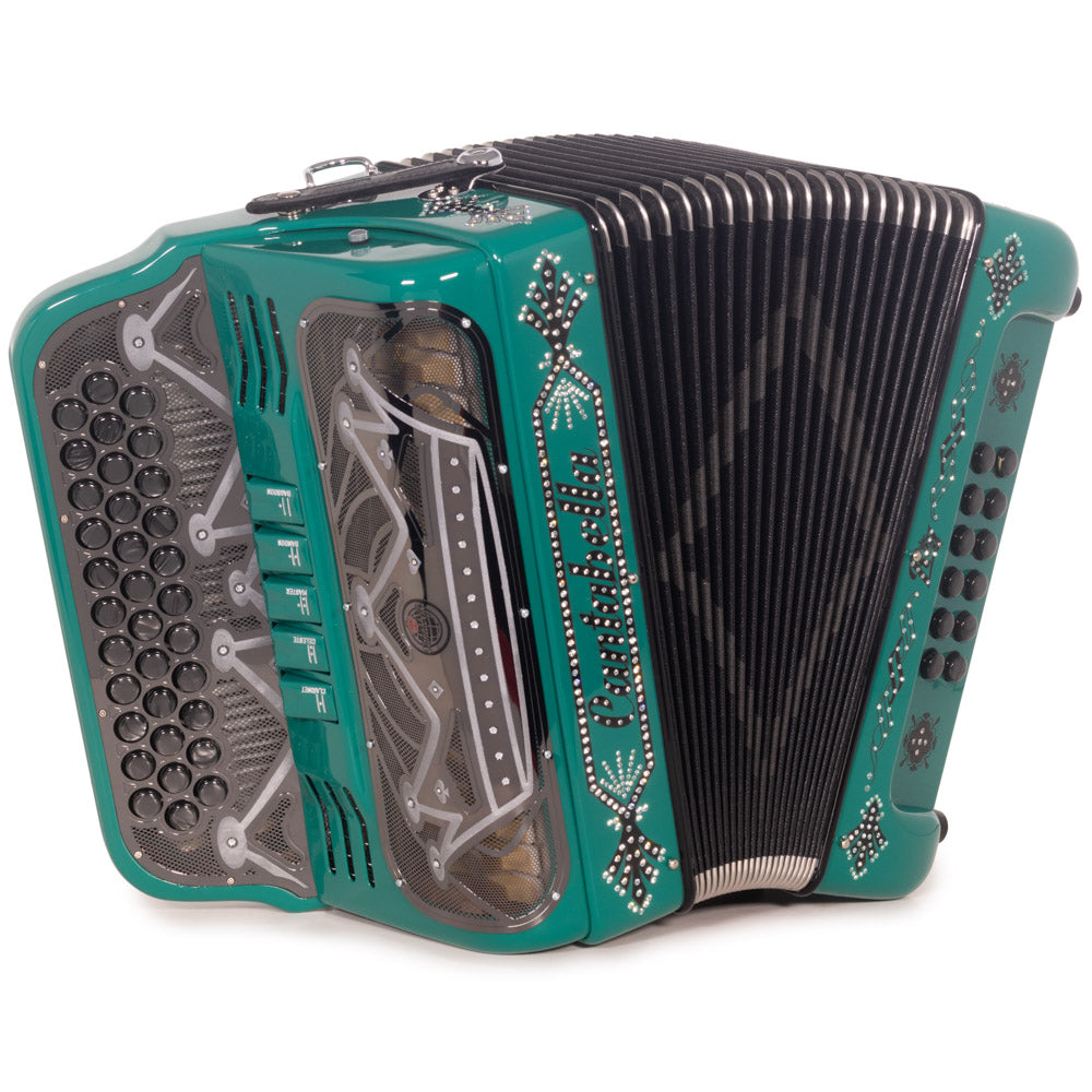 Cantabella Rey II Accordion 5 Switch FBE Green with Black – Cantabella ...